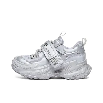 Kappa Anti Slip And Wear Resistant Breathable Low Top Chunky Sneakers Women's Cool Gray