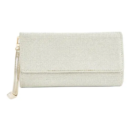 Kurt Geiger London Woven Fabric Crossbody One Shoulder Clutch Women's Gold