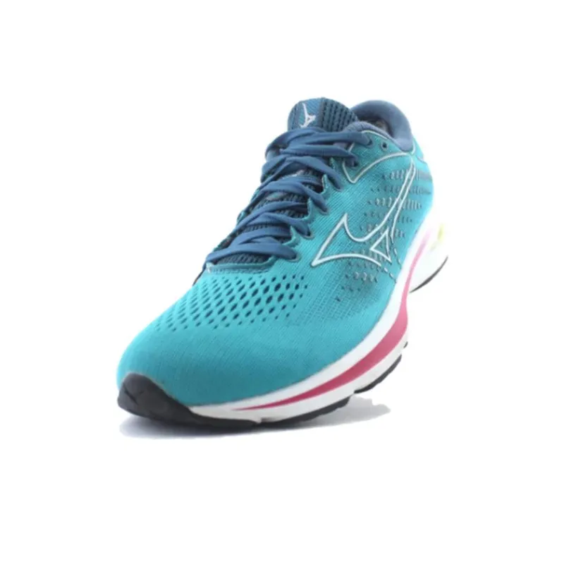 Mizuno Rider Anti Slip And Wear Resistant Breathable Low Top Running Shoes Women's Blue Red-1