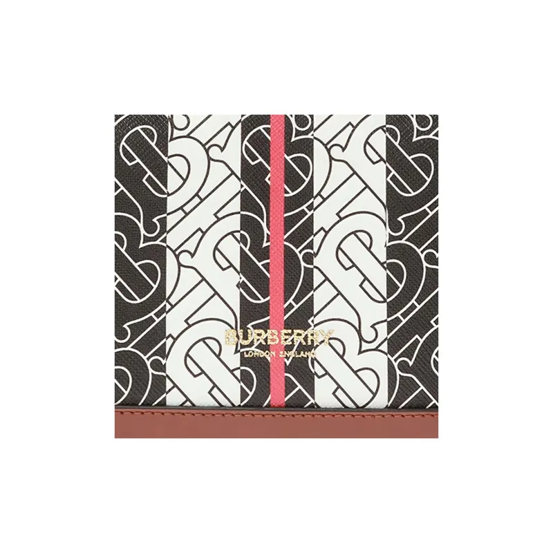 Burberry Leather Wallet Women's Brown-3