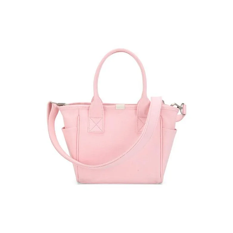 KANGOL Cotton Tote Bag Shopping Bag Shoulder Bag Crossbody Bag Handbag Women's Pink-2