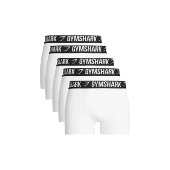 GYMSHARK BOXER Underpants Men's 5 Pack White