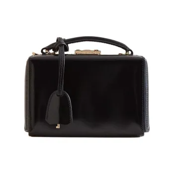 MARK CROSS Calfskin Handbag Shoulder Bag Crossbody Bag Mini Women's Black