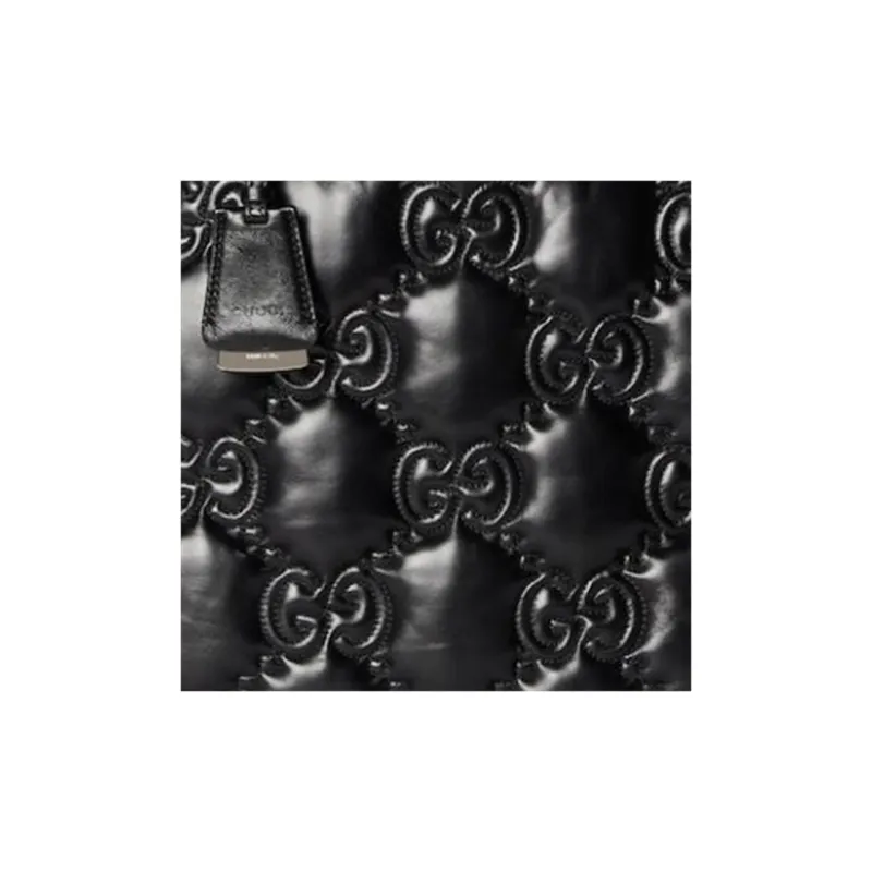 GUCCI GG Matelassé Leather Tote Bag Shopping Bag Shoulder Bag Handbag Large Size Women's Black-8