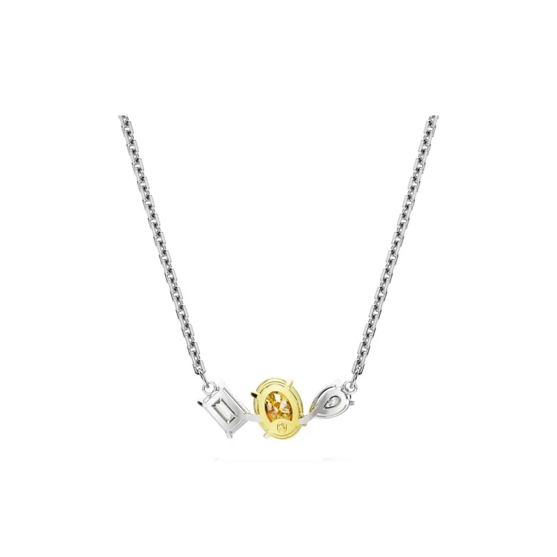 Swarovski Mesmera Cubic Zirconia Faux Crystal Necklaces Women's Gold-1