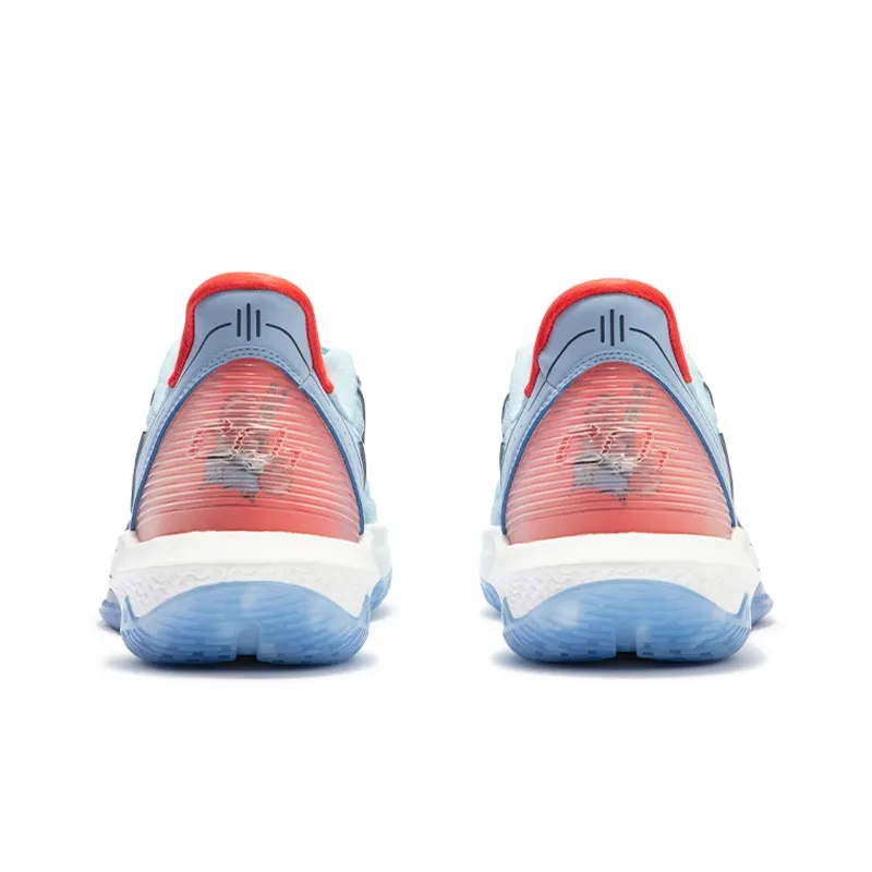 361° BIG3 4.0 Quick Pro Cushioning Anti-Slip Wear-Resistant Breathability Low-Top Basketball Shoes Men's Glacier Blue-3