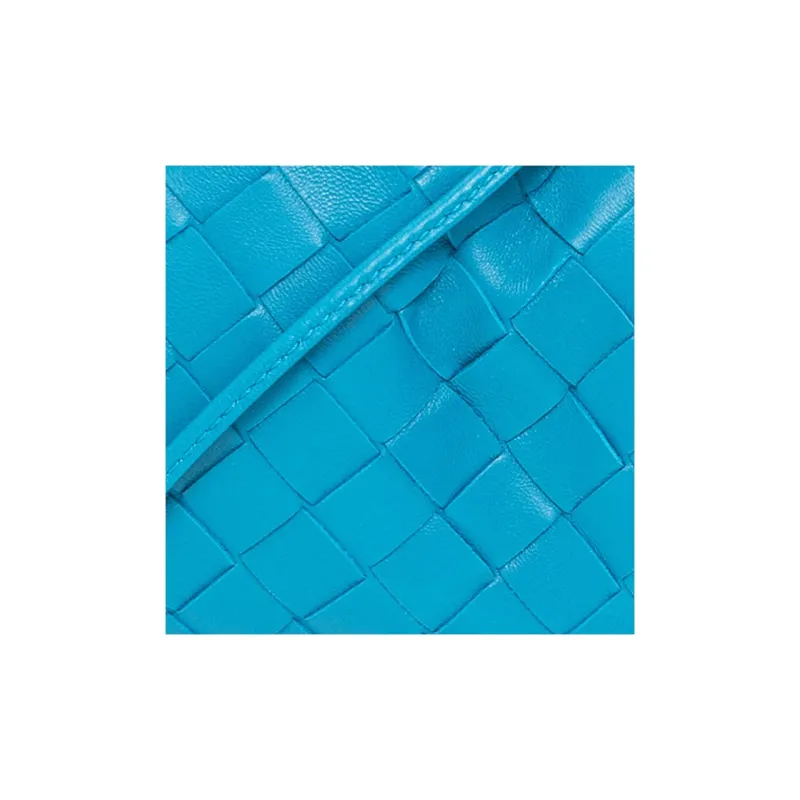 Bottega Veneta POUCH Cloud Bag Sheepskin Shoulder Bag, Crossbody Bag, Clutch Mini Women's Sky Blue-4