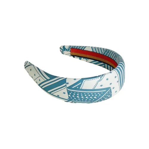 HERMES Headbands Women's Denim Blue