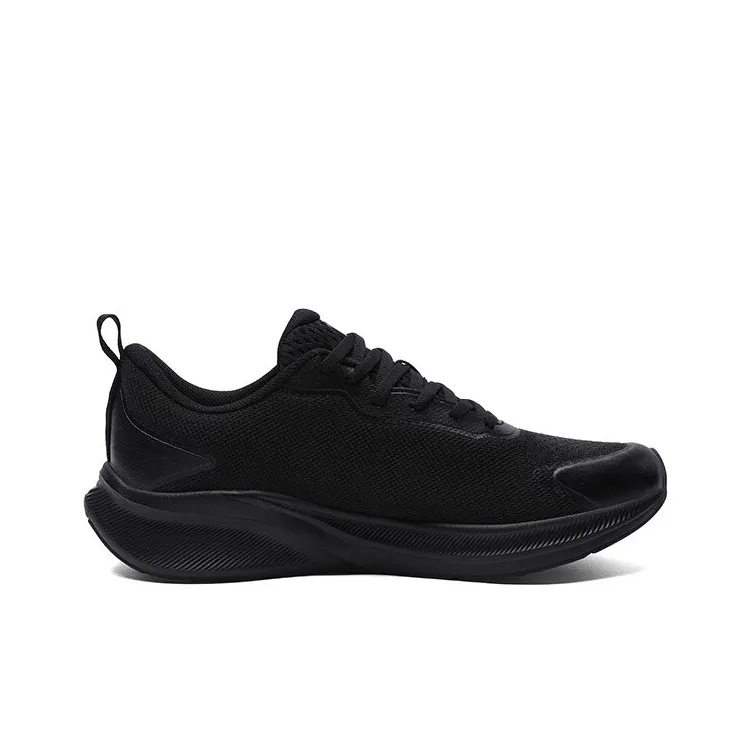LPMX Cushioning Rebound Support Breathable Slip-Resistant Running Shoes Unisex Black Iridescent-1