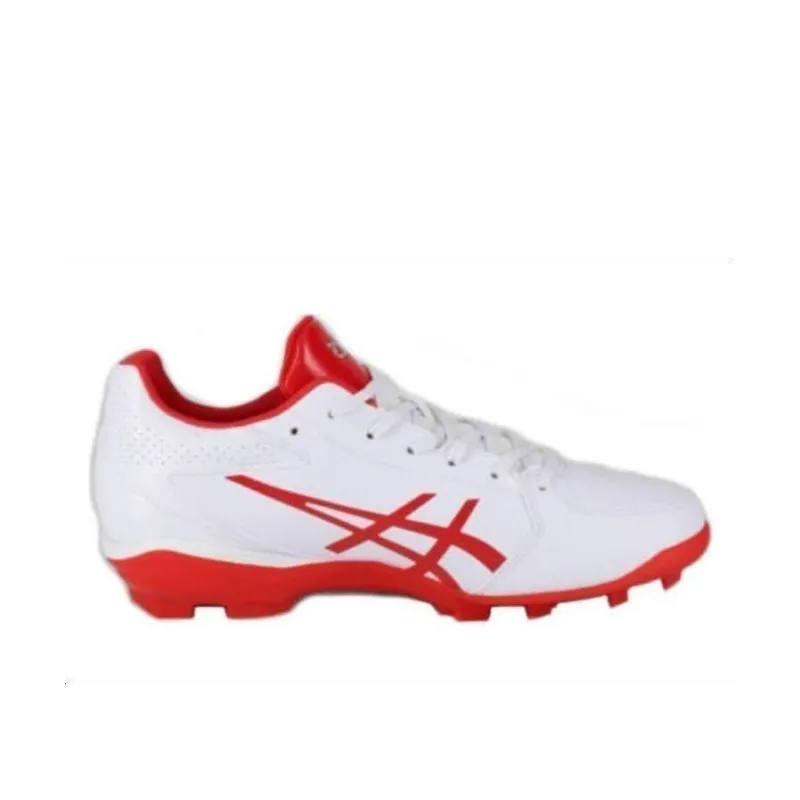 Asics Cushioning Wear Resistant Low Top Casual Running Shoes Men's White Red-3