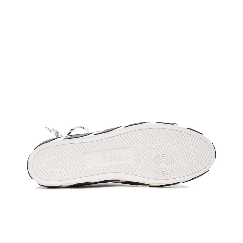 OFF WHITE Mid Top Vulcanized Canvas Sneaker 'Black White'-4