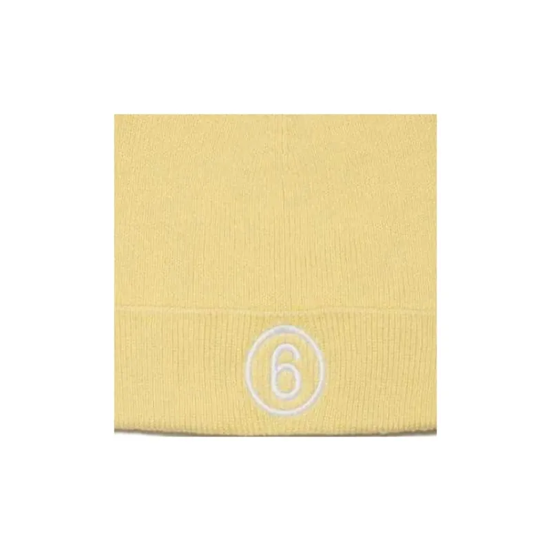 MM6 Maison Margiela Cotton Beanies Kids' Yellow-2