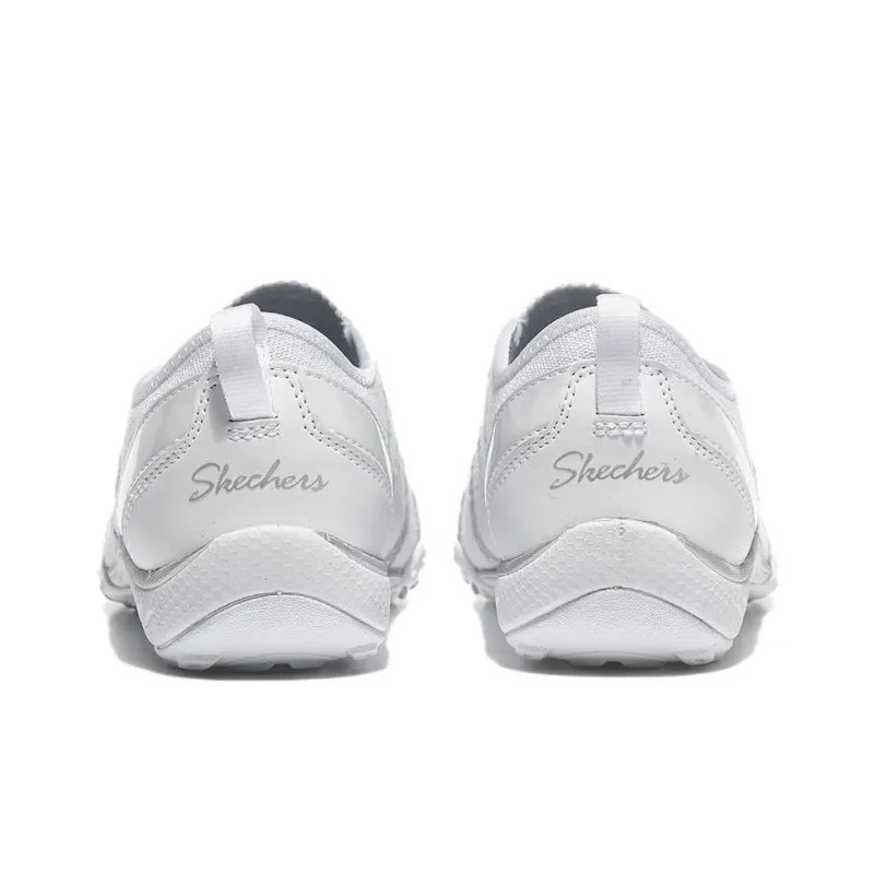 Skechers Breathe-Easy Cushioning Wear-Resistant Low-Top Casual Shoes Women's White-4