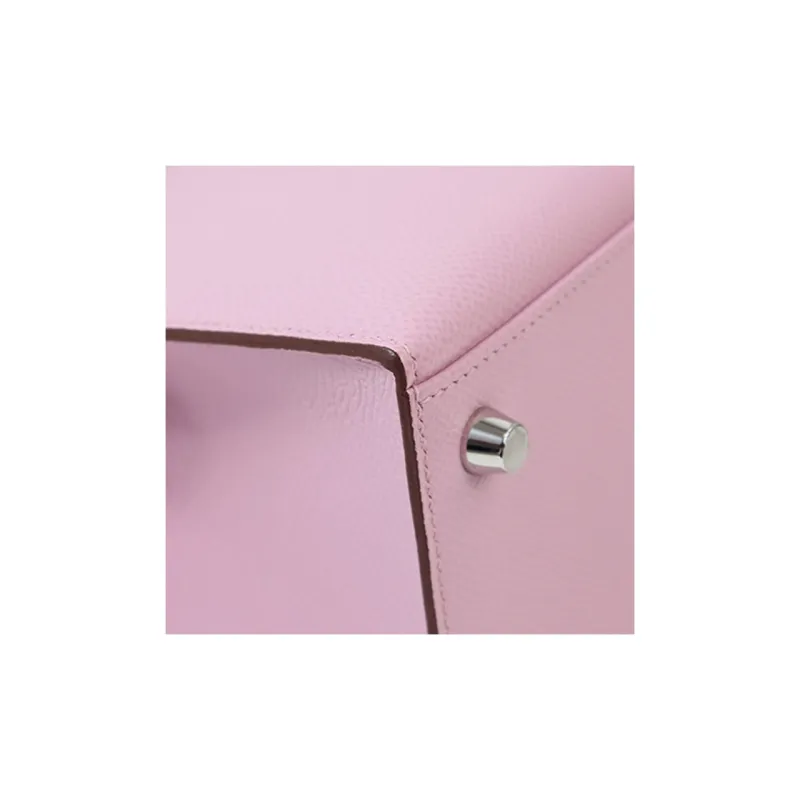 HERMES Kelly Epsom Leather Kelly Bag One Shoulder Handbags Regular Women's X9 Mauve Sylvestre Mallow Purple-9