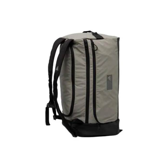 Adidas Coated PU Shoulder Bag, Crossbody Bag Regular Men's Silver Pebble & Black & Gray-4