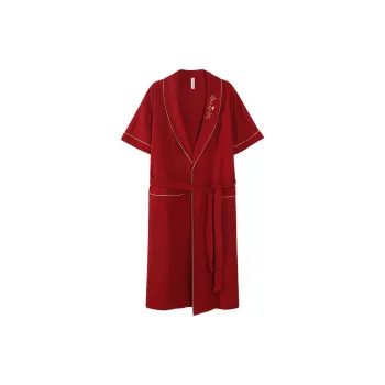 GOSO Pajama Robe Men's Red Shades