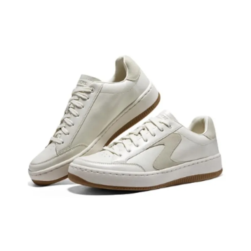Skechers Sport Abrasion Resistant Low Top Skateboard Shoes Men's White Beige-2