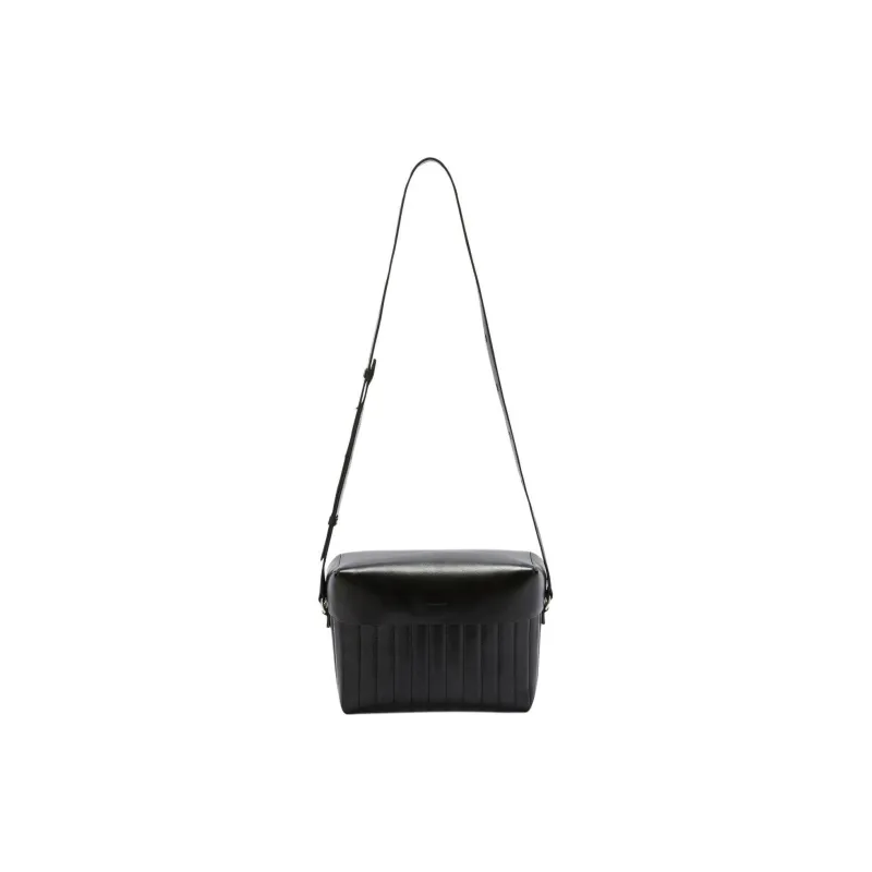 JIL SANDER Logo Debossed Shoulder Bag-1