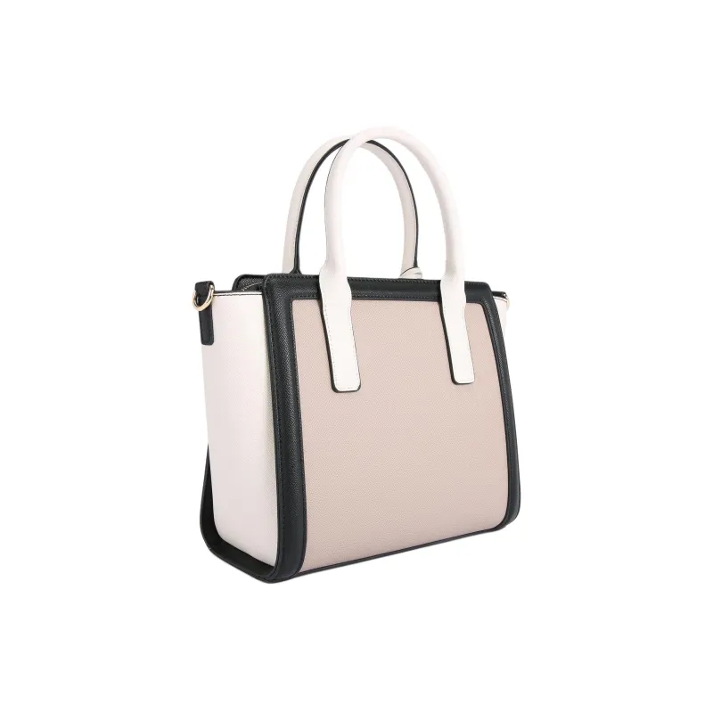 Kurt Geiger London Leather Tote Bag Shopping Bag Shoulder Bag Crossbody Bag Handbag Medium Size Women's White & Black-2
