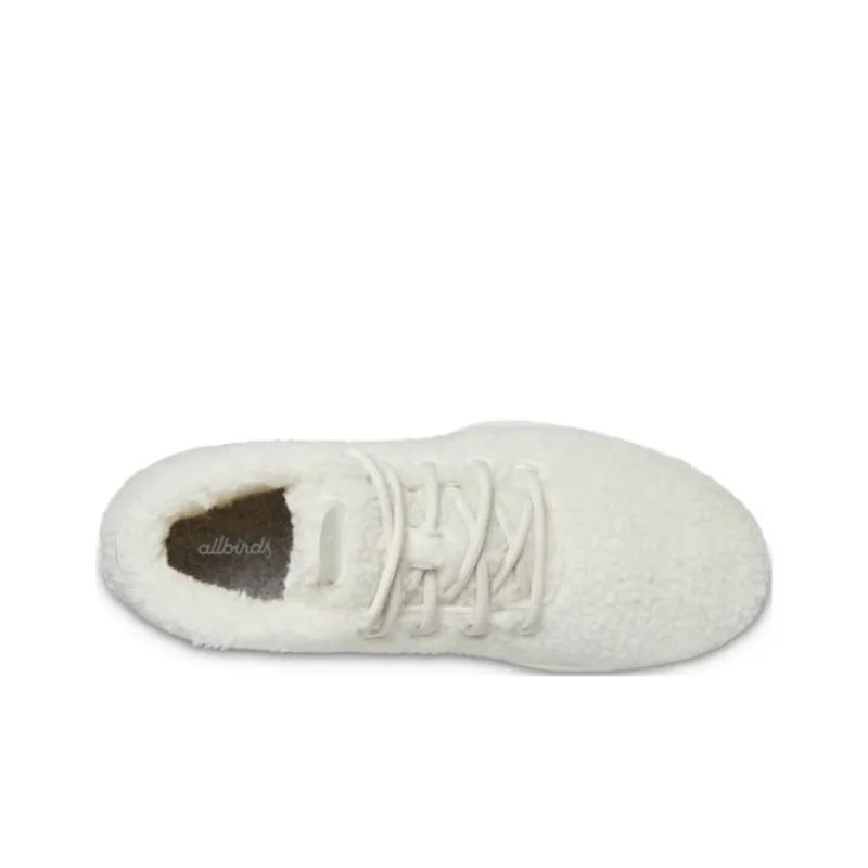 Allbirds Wool Runner-up Double Fluff Cushioning Mid-Top Sports Casual Shoes Women's White-1