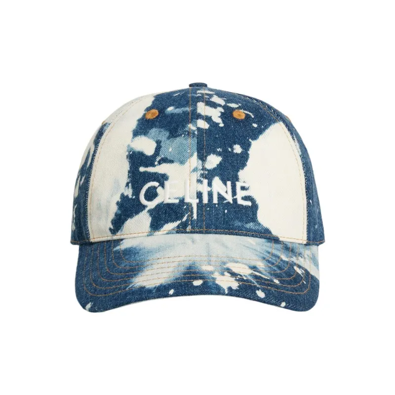 CELINE Baseball Cap In Cotton And Denim-0