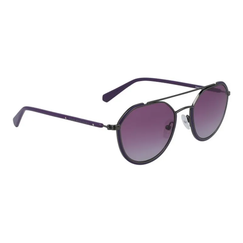 CK/Calvin Klein Oval Sunglasses Men's Black-2