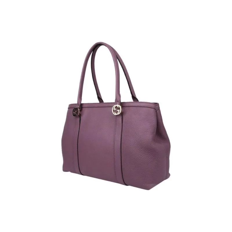 GUCCI Leather One Shoulder Handbags Regular Women's Purple-1