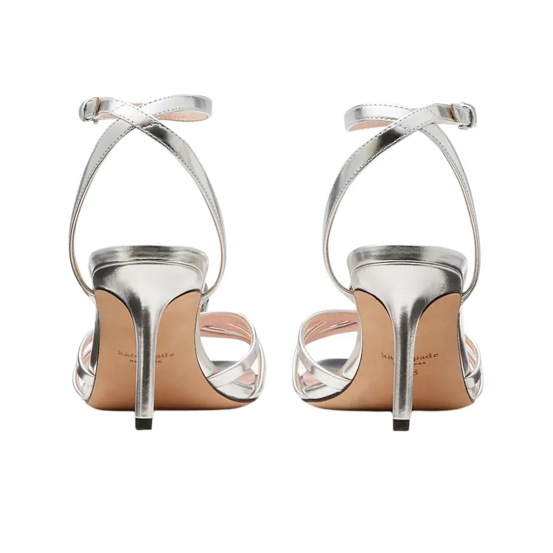 Kate Spade Strap Sandals 7.6cm Women's Silver-4