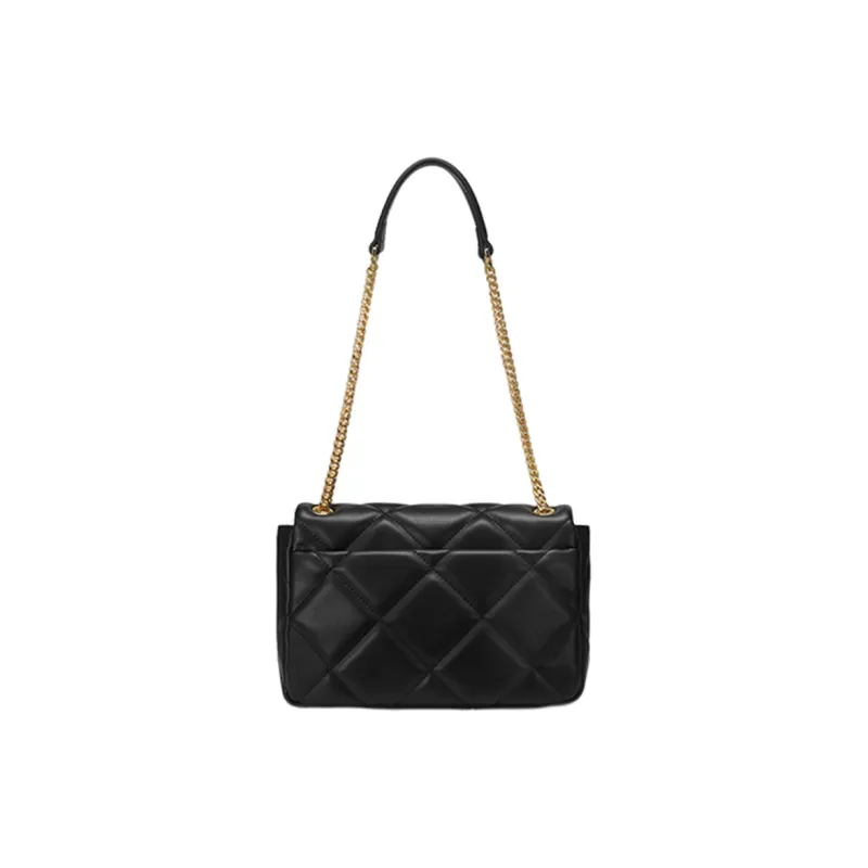 NUCELLE PU Small Square Bag One Shoulder Shoulder Bag For Women's Medium Size Women's White/Black/Pink-13