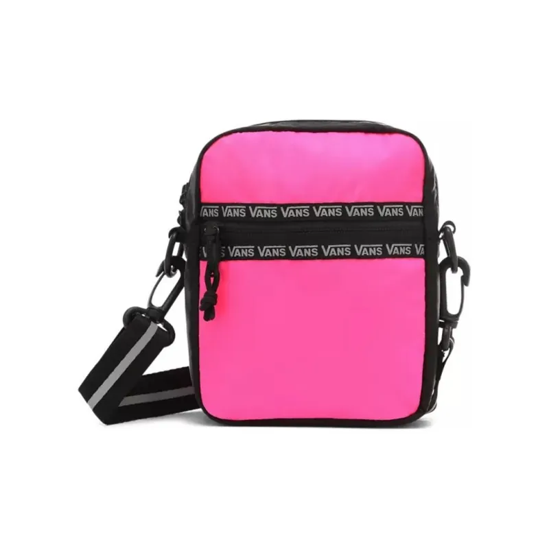 Vans Nylon Fabric Crossbody Bag Regular Unisex Pink/Black-0
