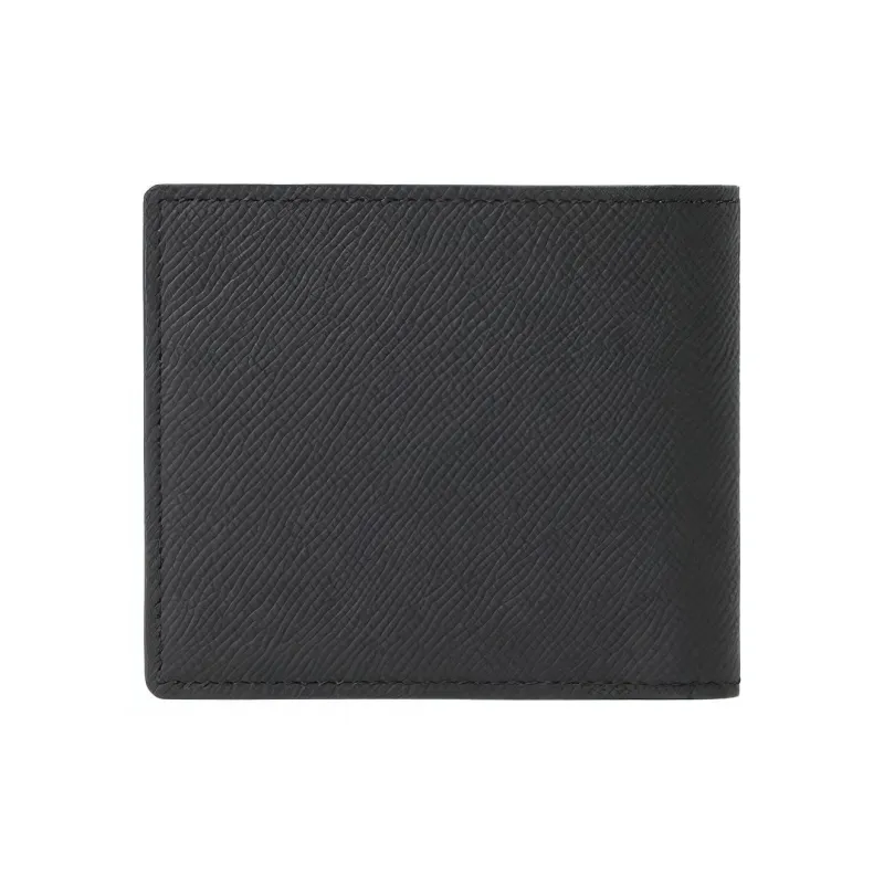 Burberry Grain Calfskin Wallet Men's Black-2