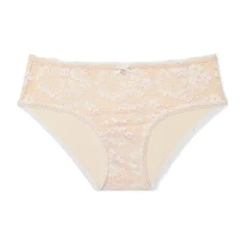 Victoria's Secret PINK BODY BY VICTORIA Lace-Front Hiphugger Panty/M Underpants Women's 1 Pack Skin