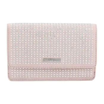 Kurt Geiger London Textile Material One Shoulder Crossbody Clutches Women's Light Pink