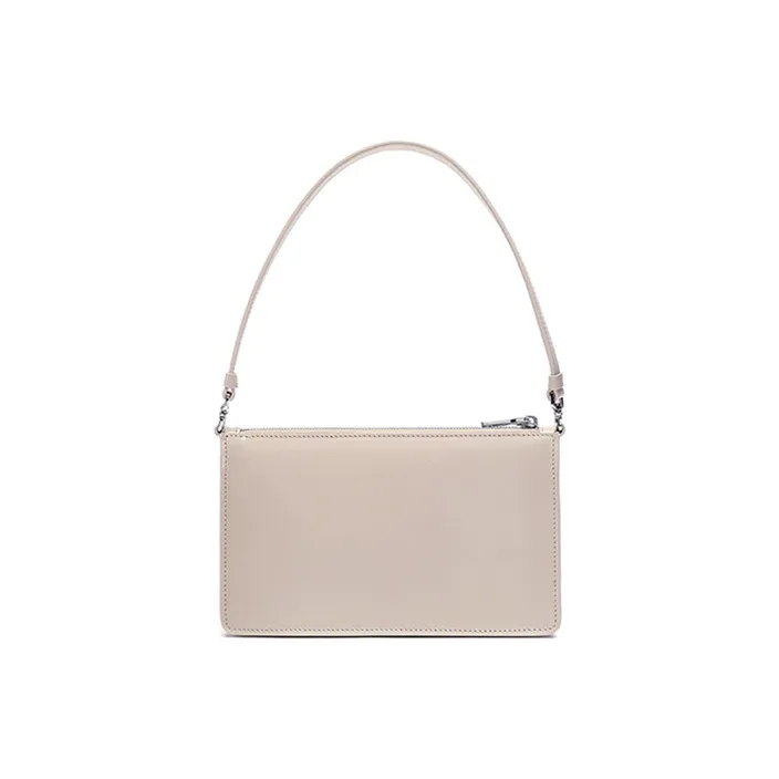 PRADA Leather Handbag, Underarm, Shoulder Bag Women's Desert Yellow-3