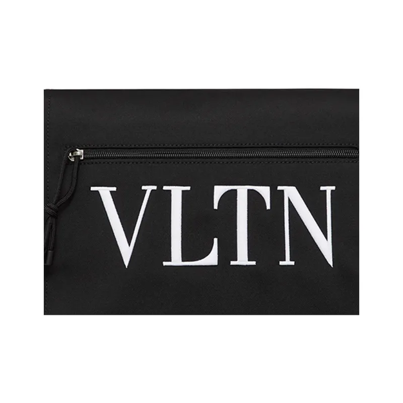 Valentino VLTN Nylon Shoulder Bag Crossbody Bag Men's Black-3