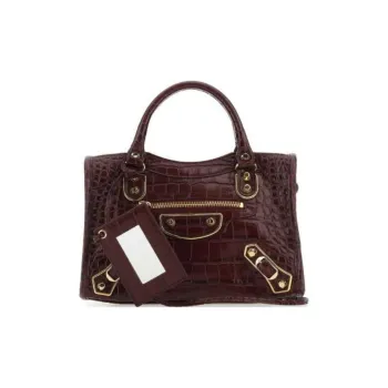 Balenciaga Calfskin Handbag Mini Women's Red