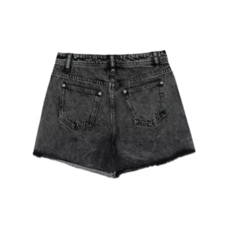 LALABOBO Denim Shorts Women's Black-1