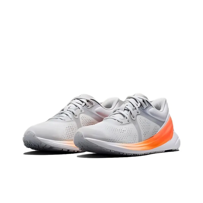Lululemon Blissfeel Anti Slip Wear Resistant Low Top Running Shoes Women's Gray Orange-2
