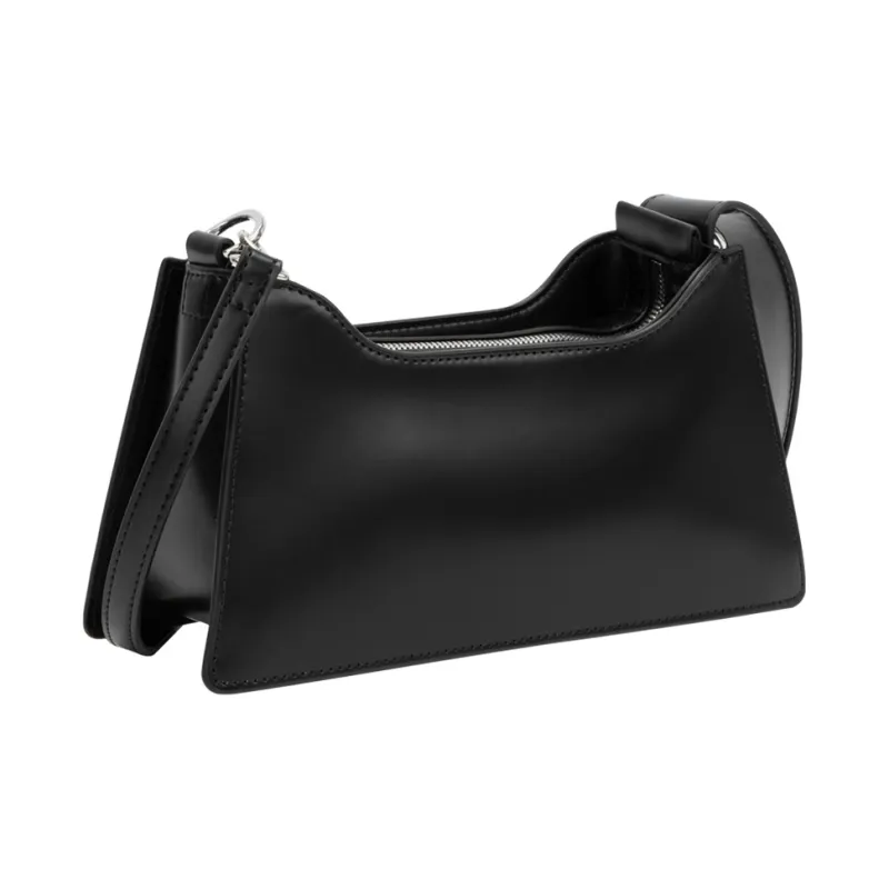 CALVIN KLEIN Synthetic Material Shoulder Bag, Crossbody Bag Women's Black-2