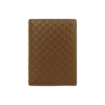 GUCCI Leather Wallet Regular Men's Brown