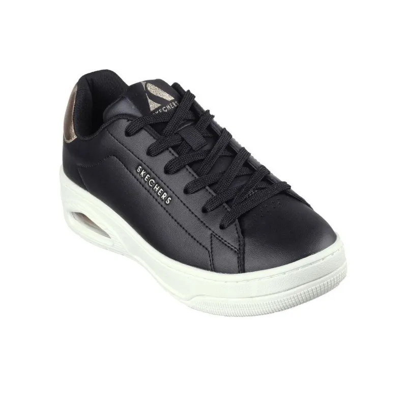 Skechers Court   Courted Anti Slip Wear Resistant Low Top Casual Shoes Women's Black-2
