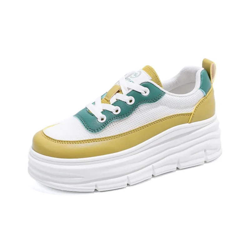 JOHLIN DREAM Wear-Resistant Lightweight Height Increasing Low-Top Casual Shoes Women's-5