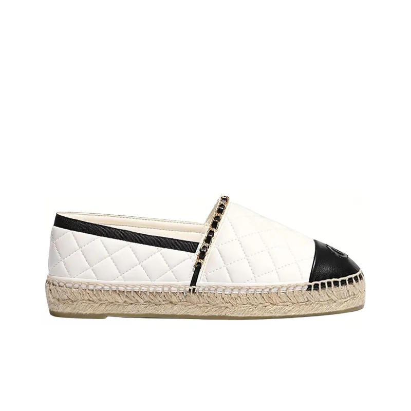 CHANEL Women's Casual Shoes Women's White Black-1