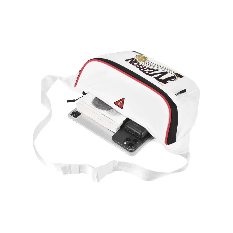 8atheist DRACONITE Collaboration Polyester Crossbody Bag, Fanny Pack, Shoulder Bag Unisex White-10