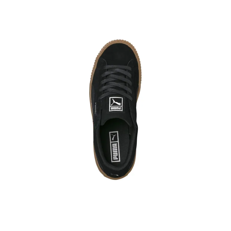 PUMA Suede Platform Animal Low Top Black Women's-3