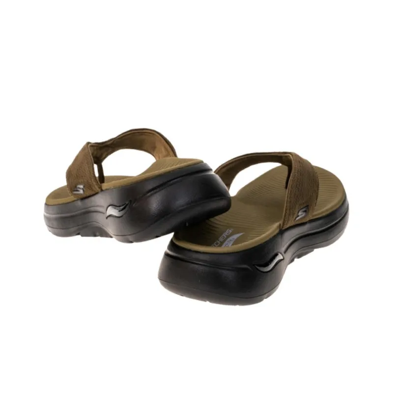 Skechers Go Walk Arch Fit Flip Flops Men's Brown-4