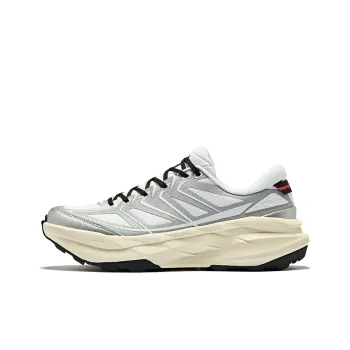 Erke Field Paths Low Top Casual Shoes Men's Erke White Bright Silver