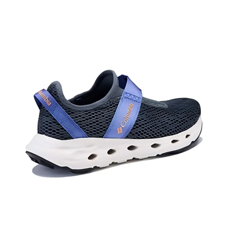 Columbia Anti Slip Wear Resistant Low Top Casual Shoes Women's Blue-1