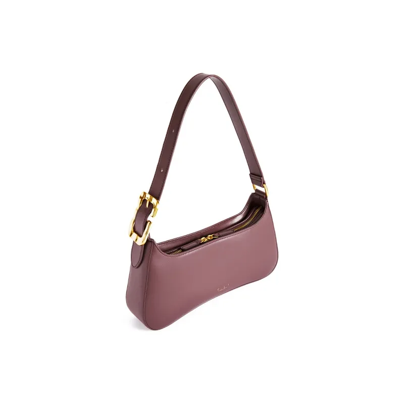 C.LI Cow Leather Cat Head Bag, Shoulder Bag Women's Luo Ying Black/Thin Persimmon Pink/Red Tea Brown-10