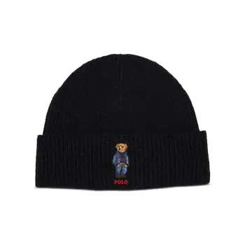 Black polo winter hat best sale